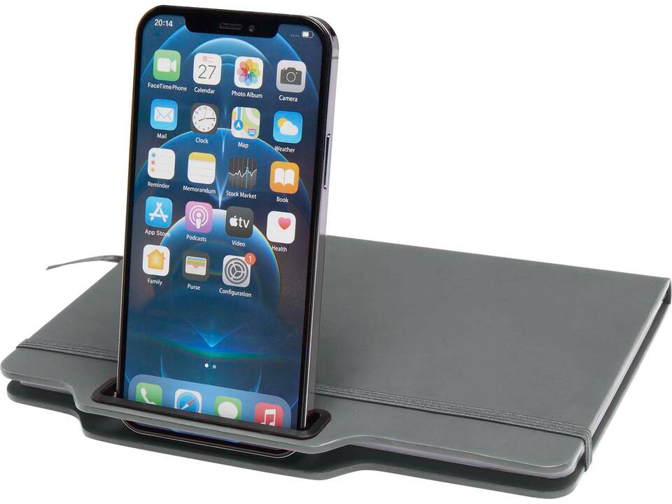 Carnet à couverture rigide Nexus A5 avec stylo et crayon (encre noire) 23