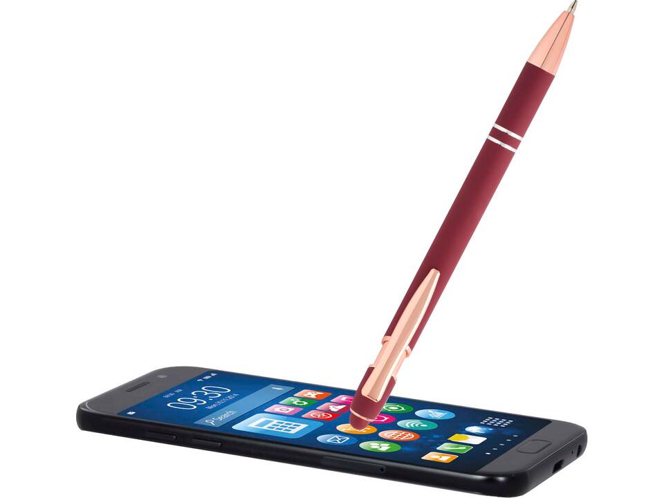 Stylo bille Nanna avec finition or rose (encre bleue) 9