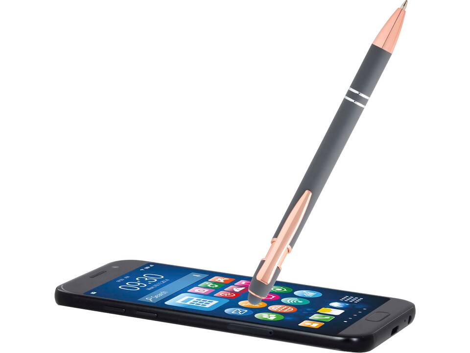 Stylo bille Nanna avec finition or rose (encre bleue) 24