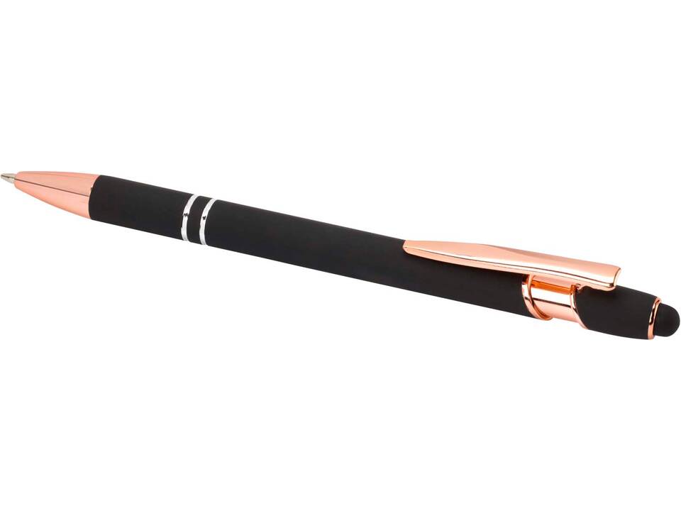 Stylo bille Nanna avec finition or rose (encre bleue) 28