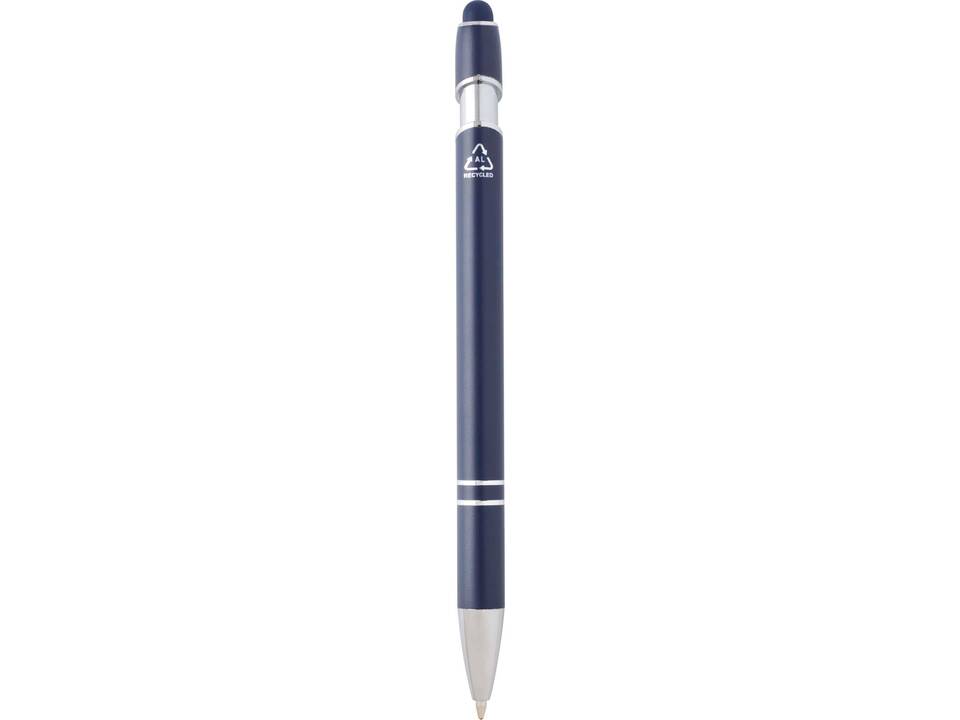 Stylo bille Kish avec finition argentée (encre bleue) 8