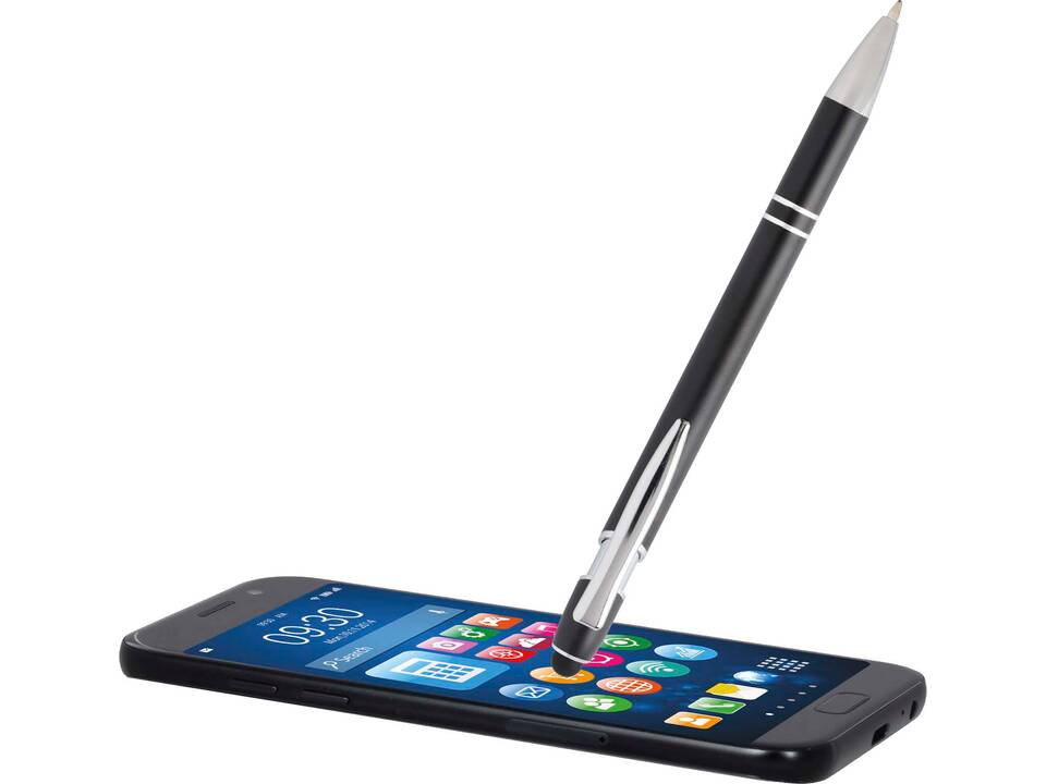 Stylo bille Kish avec finition argentée (encre bleue) 16