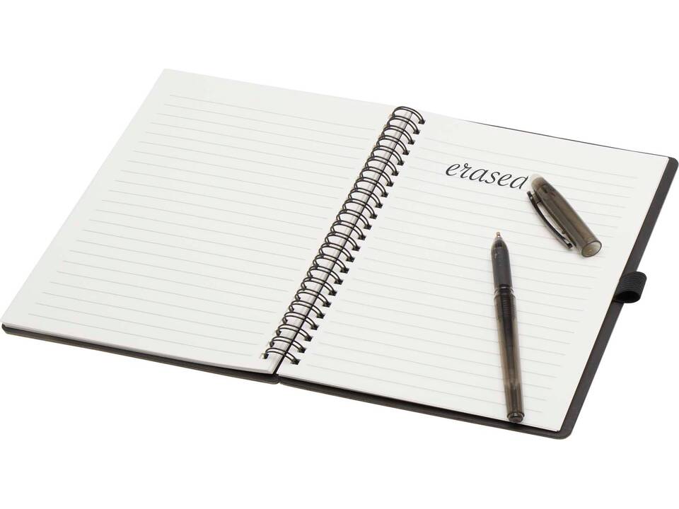 Carnet à couverture souple réutilisable et parure de stylos Slate (encre noire) 23