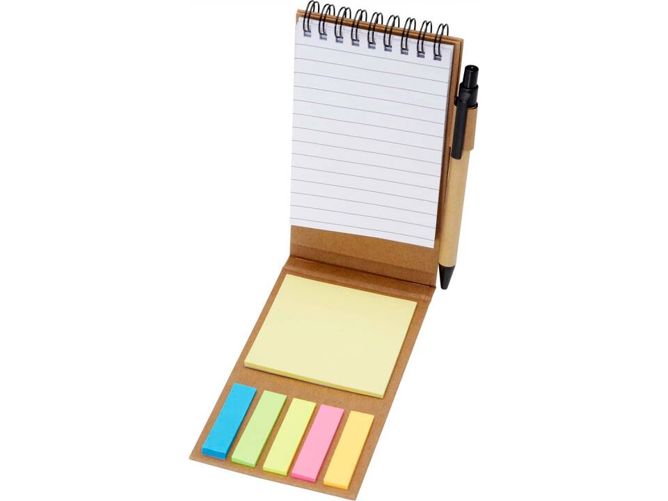 Bloc-notes autocollant avec stylo bille Flipper (encre noire) 4