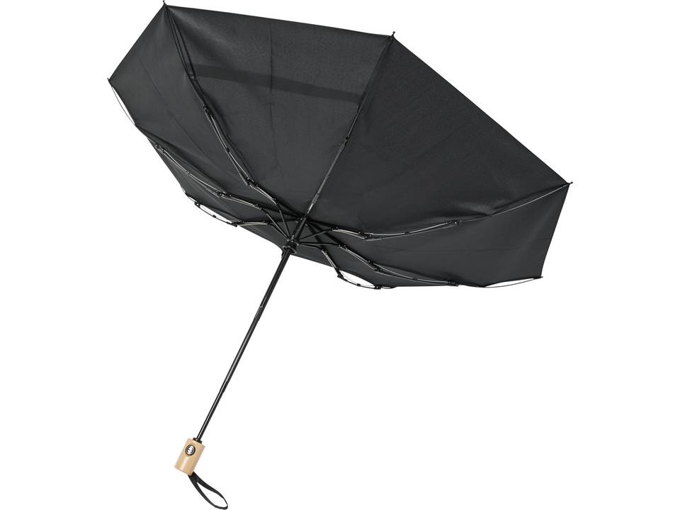Parapluie en PET recyclé pliable 21" à ouverture/fermeture automatique Bo 19