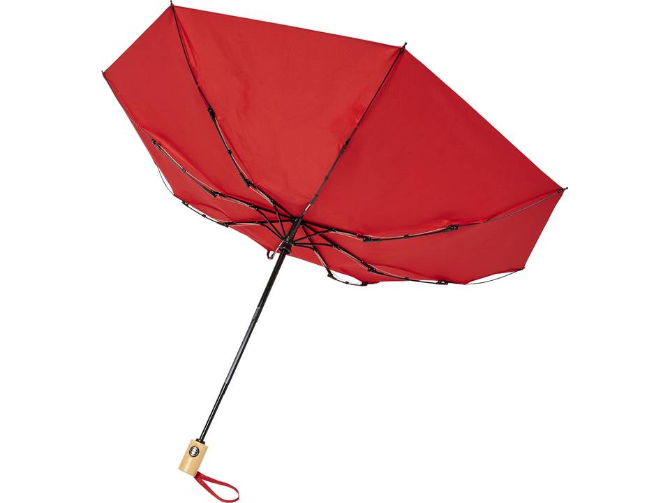 Parapluie en PET recyclé pliable 21" à ouverture/fermeture automatique Bo 33