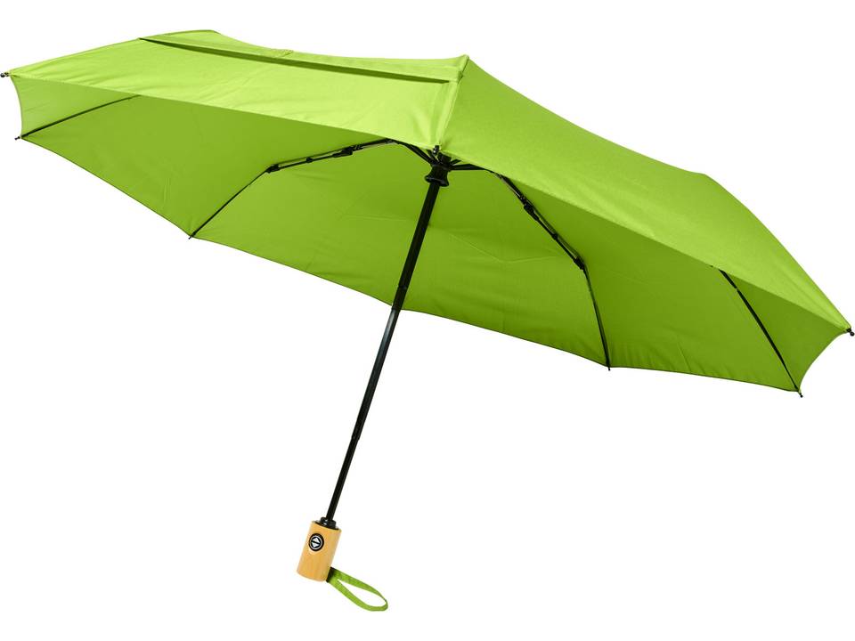 Parapluie en PET recyclé pliable 21" à ouverture/fermeture automatique Bo 34