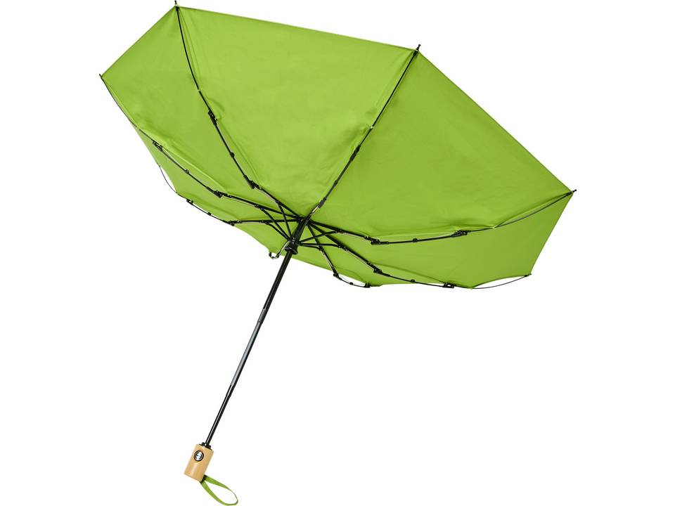 Parapluie en PET recyclé pliable 21" à ouverture/fermeture automatique Bo 38