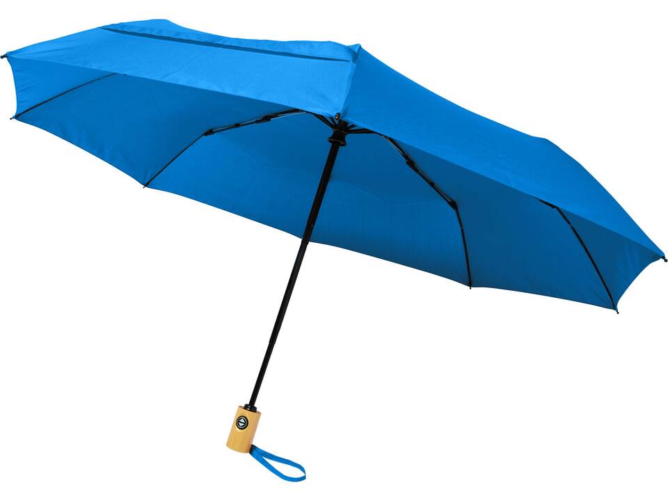 Parapluie en PET recyclé pliable 21" à ouverture/fermeture automatique Bo
