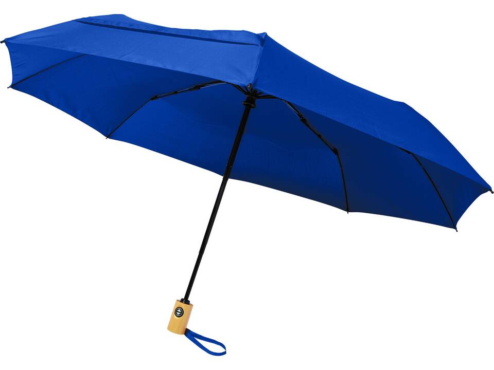 Parapluie en PET recyclé pliable 21" à ouverture/fermeture automatique Bo 11