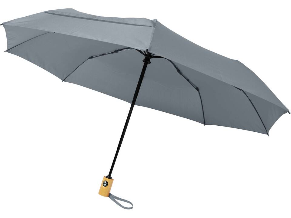 Parapluie en PET recyclé pliable 21" à ouverture/fermeture automatique Bo 6