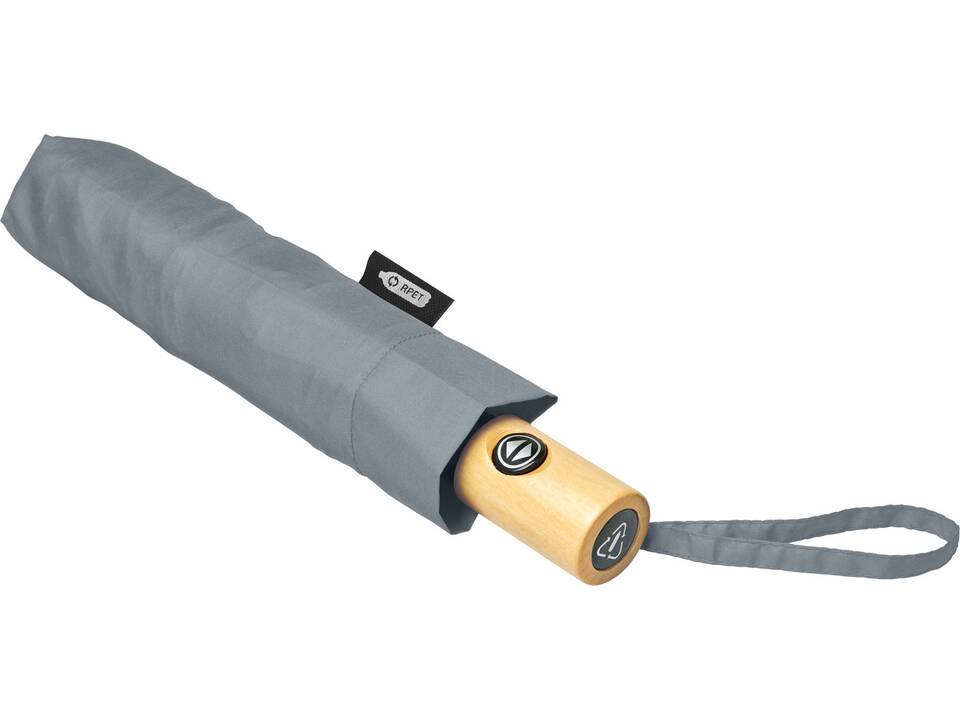 Parapluie en PET recyclé pliable 21" à ouverture/fermeture automatique Bo 4