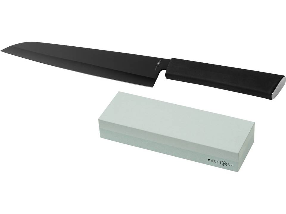 Couteau de chef et pierre à aiguiser Element 3