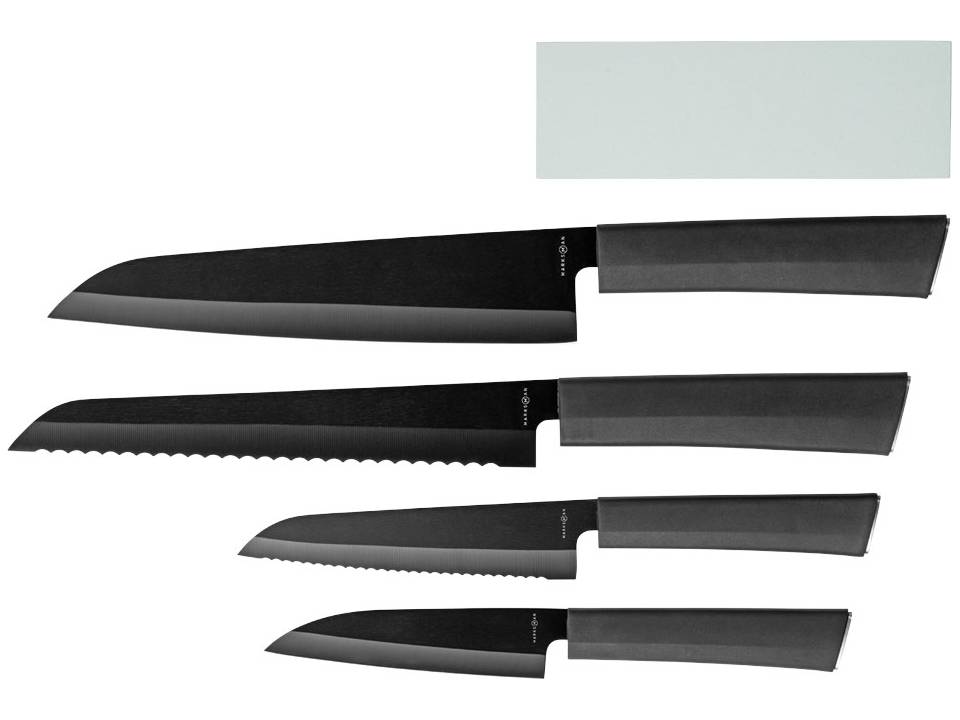 Set de 4 couteaux et une pierre à aiguiser Element 3