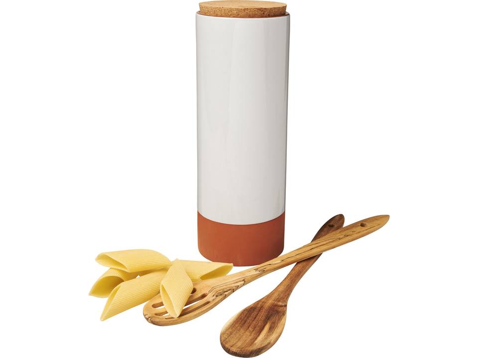 Porte-pâtes Terracotta avec cuillères 5