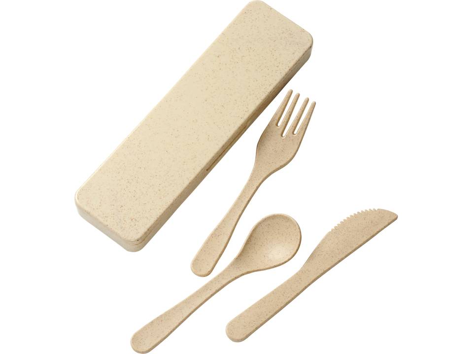 Ensemble de couverts Bamberg en fibres de bambou 10