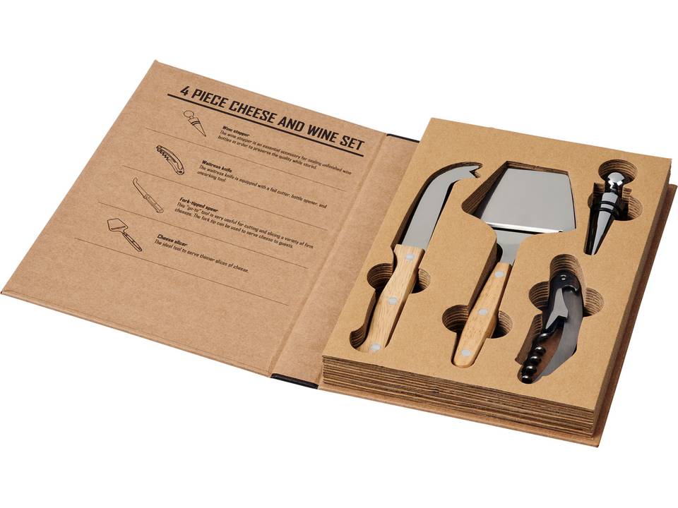 Ensemble pour vin et fromage à 4 pièces Reze 6