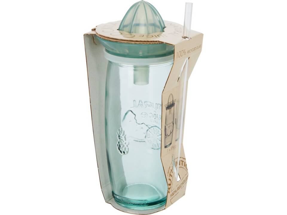 Verre à cocktail en verre recyclé Verano avec presse-agrumes 4