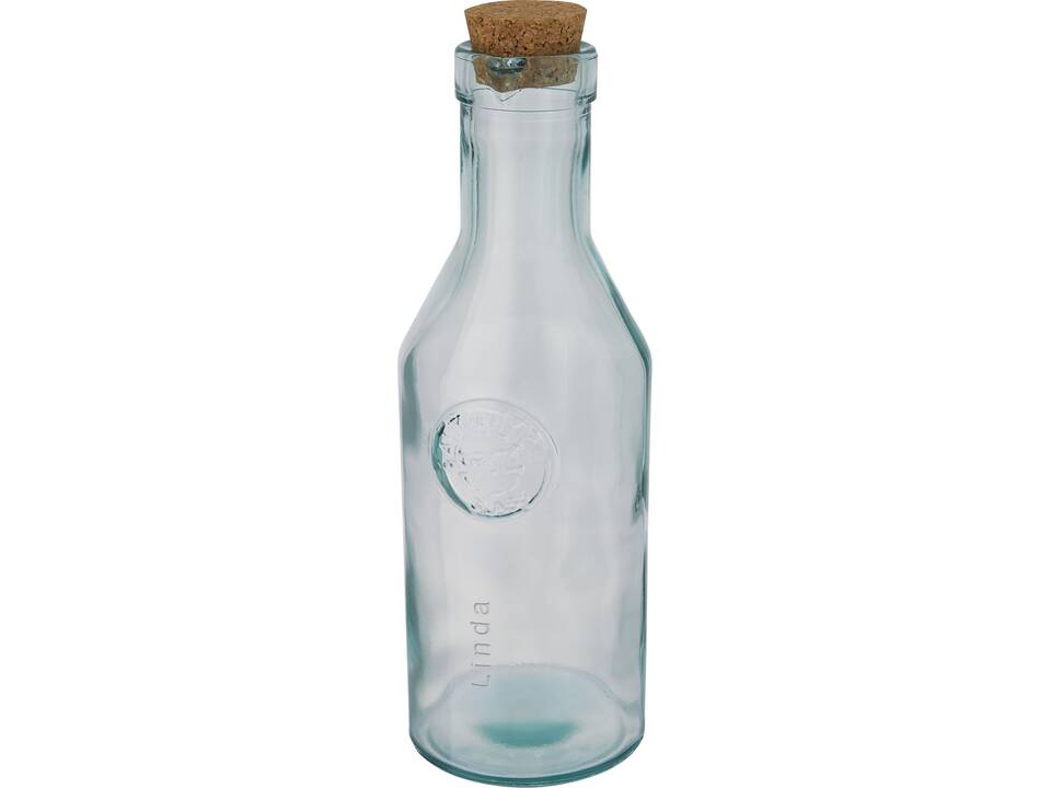 Carafe Fresqui en verre recyclé avec couvercle en liège 2