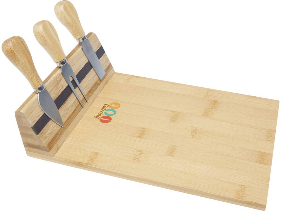 Plateau à fromage et accessoires magnétiques Mancheg en bambou 1