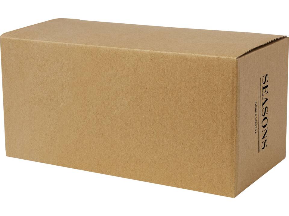 Tasse 2 pièces Manti de 350 ml à double paroi en verre avec sous-verre en bambou 2