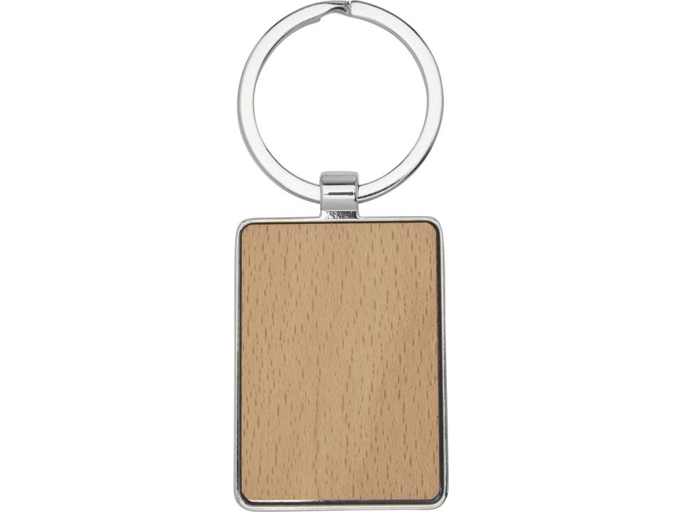 Porte-clés rectangulaire Mauro en bois de hêtre 4