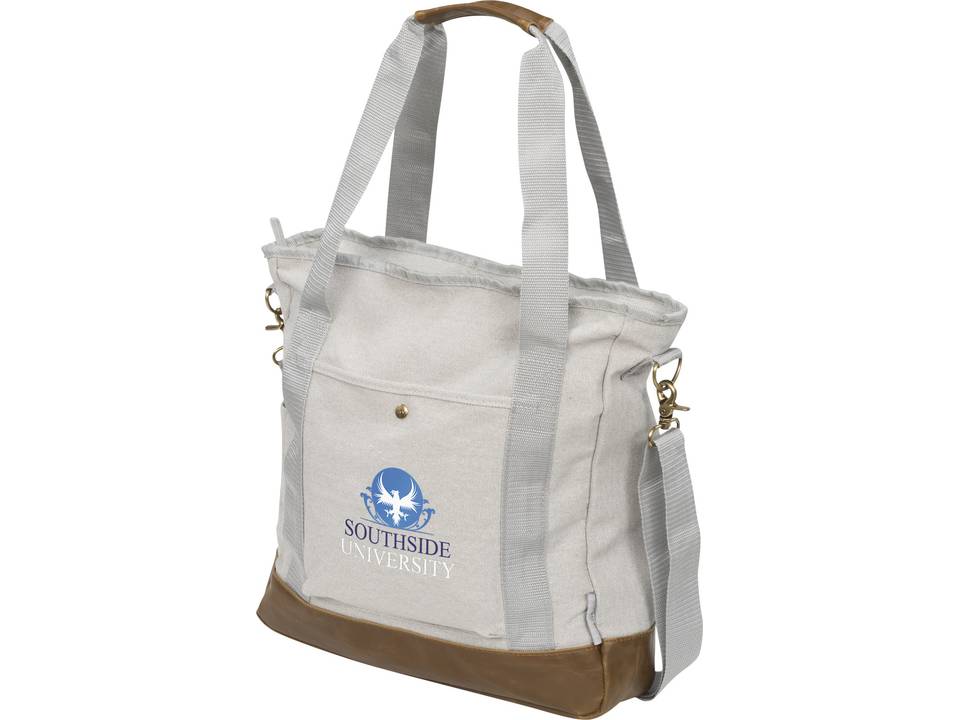 Sac shopping zippé canvas Harper 2