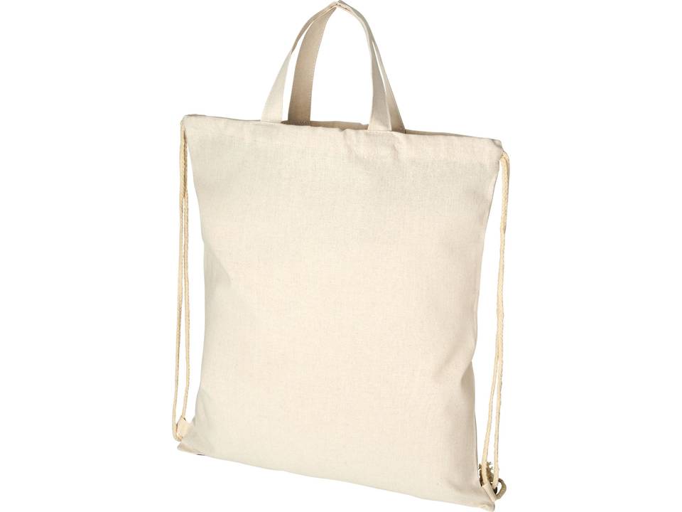 Sac à dos en coton recyclé 210 g/m² Pheebs avec cordon de serrage