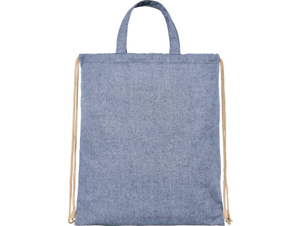 Sac à dos en coton recyclé 210 g/m² Pheebs avec cordon de serrage 11