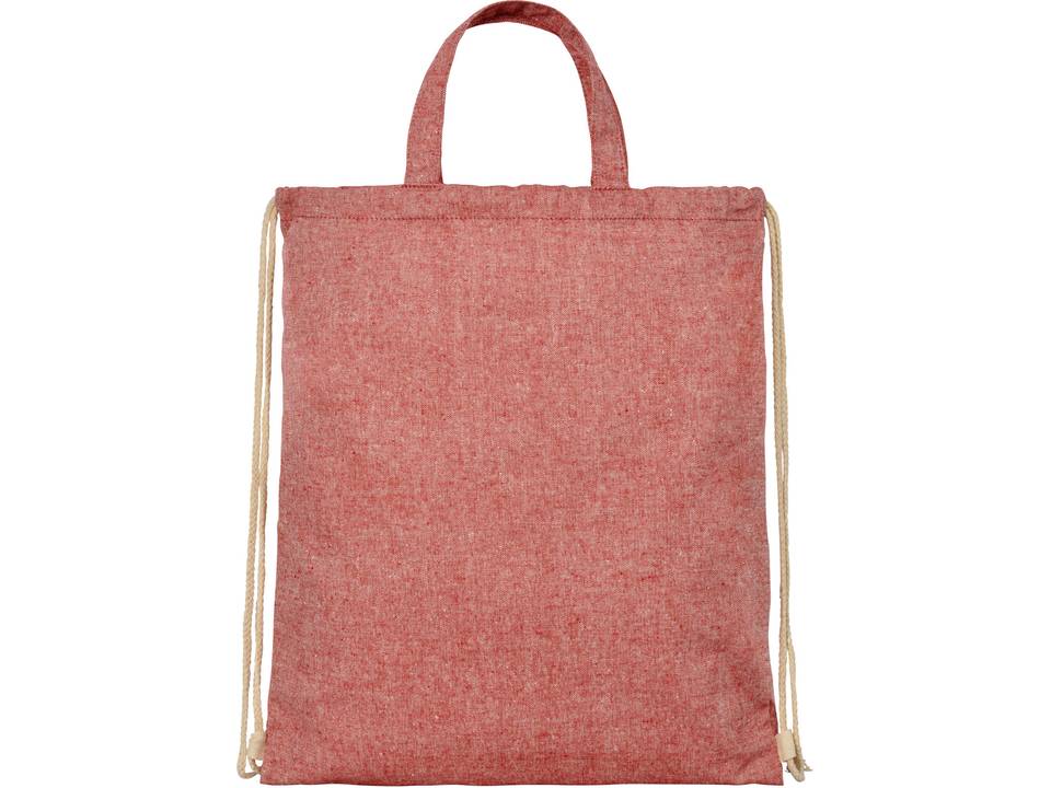 Sac à dos en coton recyclé 210 g/m² Pheebs avec cordon de serrage 19