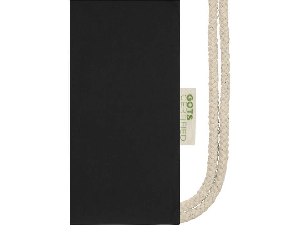 Orissa 100 g/m² GOTS Sac à dos en coton biologique avec cordon 37