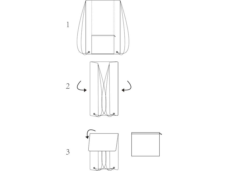 Sac à dos Hoss pliable avec cordon de serrage 7