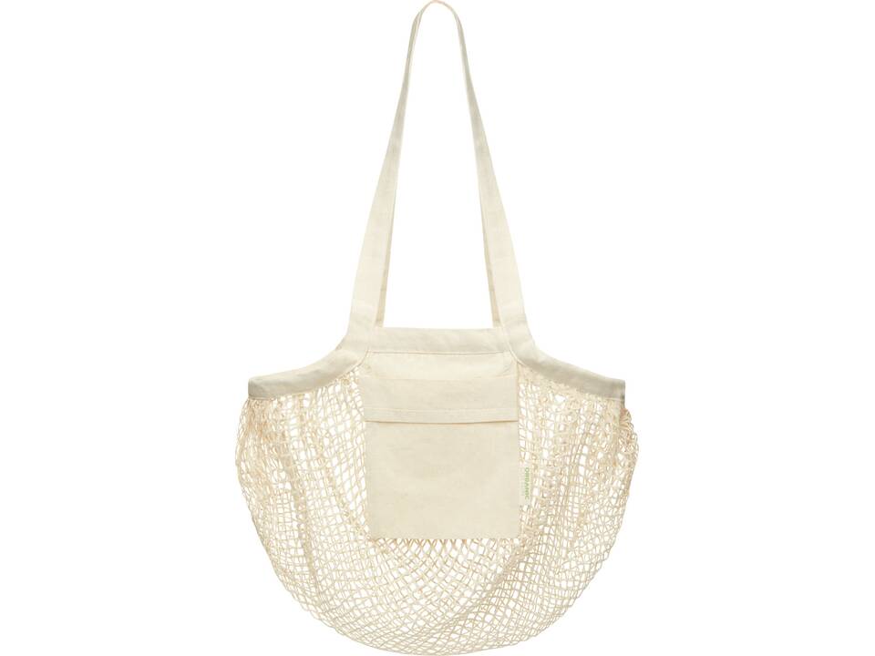 Sac shopping Pune en coton maille filet bio GOTS 100 g/m2 4