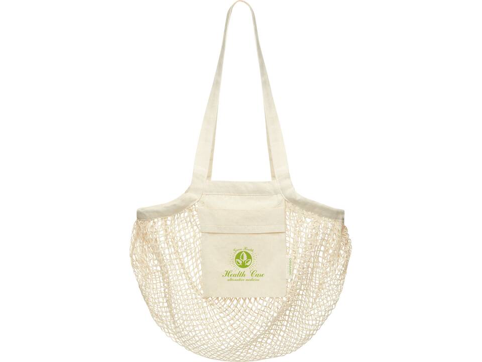 Sac shopping Pune en coton maille filet bio GOTS 100 g/m2 2