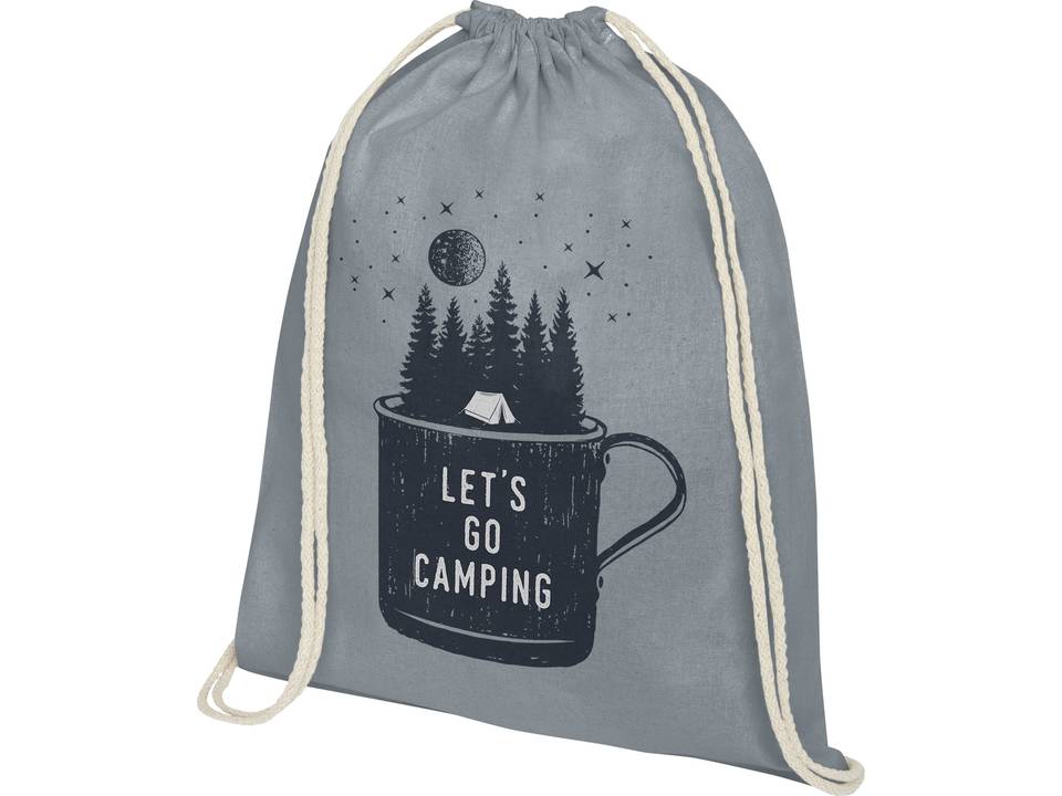 Sac à dos Oregon en coton de 140 g/m² avec cordon de serrage 30