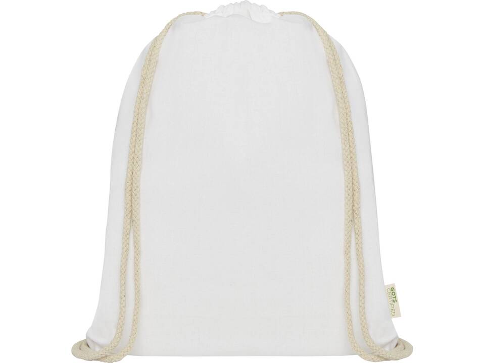 Sac à dos avec cordon en coton organique Orissa 140 g/m² GOTS 2