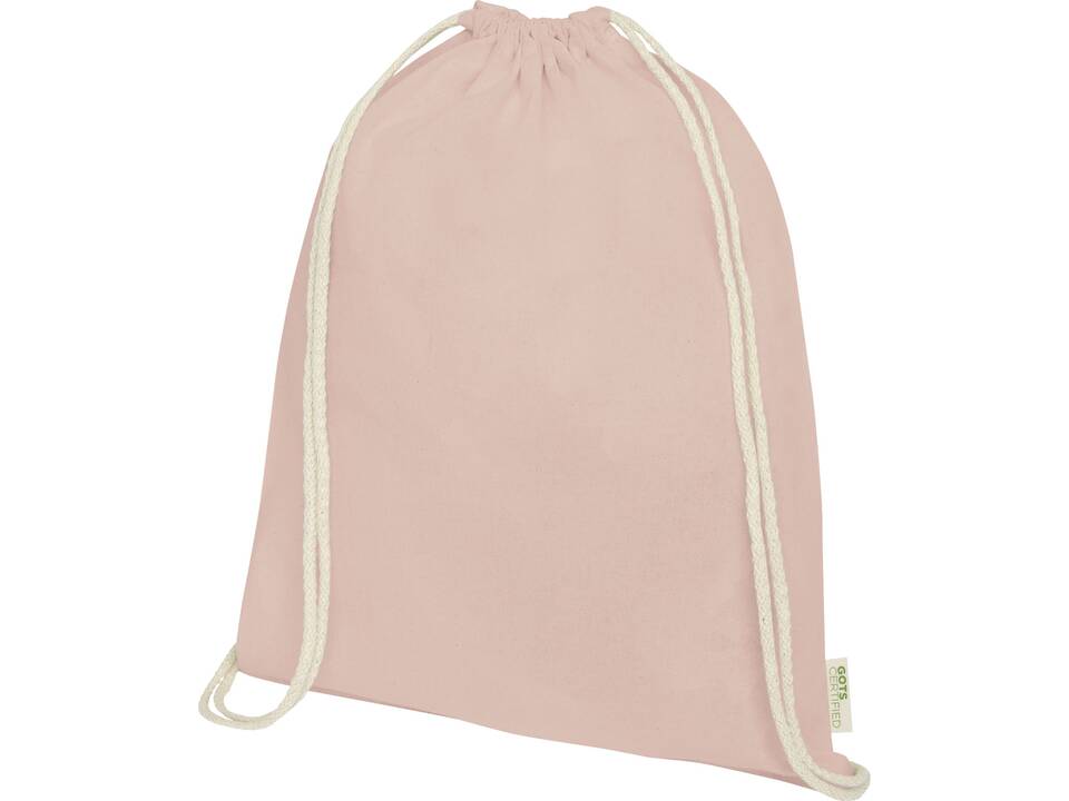 Sac à dos avec cordon en coton organique Orissa 140 g/m² GOTS 30