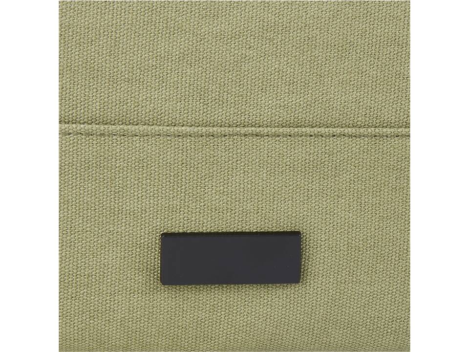 Sac à dos pour ordinateur portable Joey de 15 L en toile recyclée GRS 15 pouces avec dessus enroulable 12