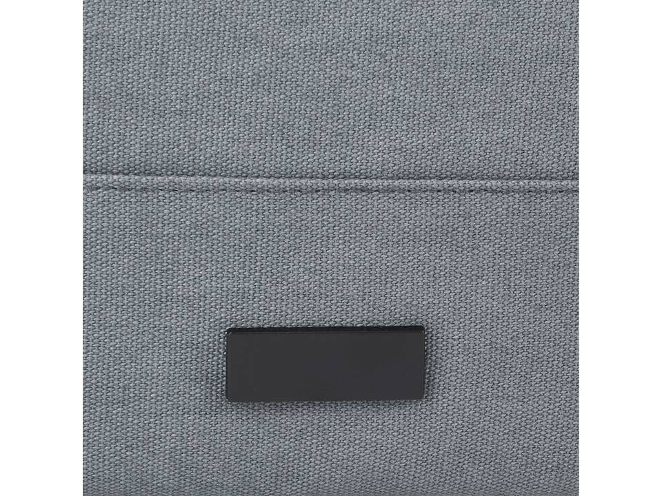 Sac à dos pour ordinateur portable Joey de 15 L en toile recyclée GRS 15 pouces avec dessus enroulable 19