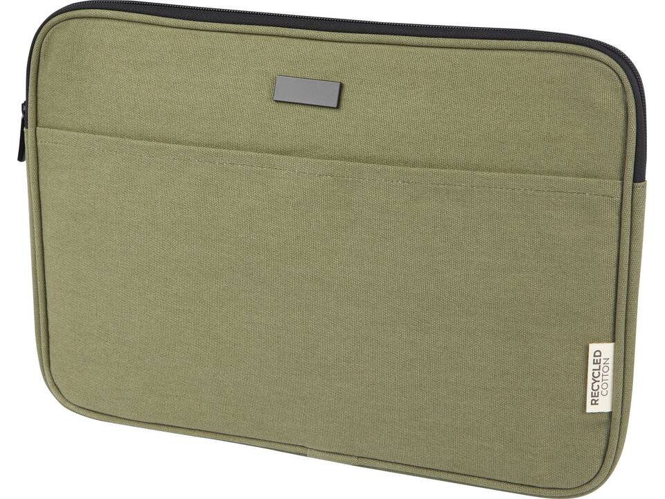 Housse pour ordinateur portable Joey de 2 L en toile recyclée GRS 14 pouces 6