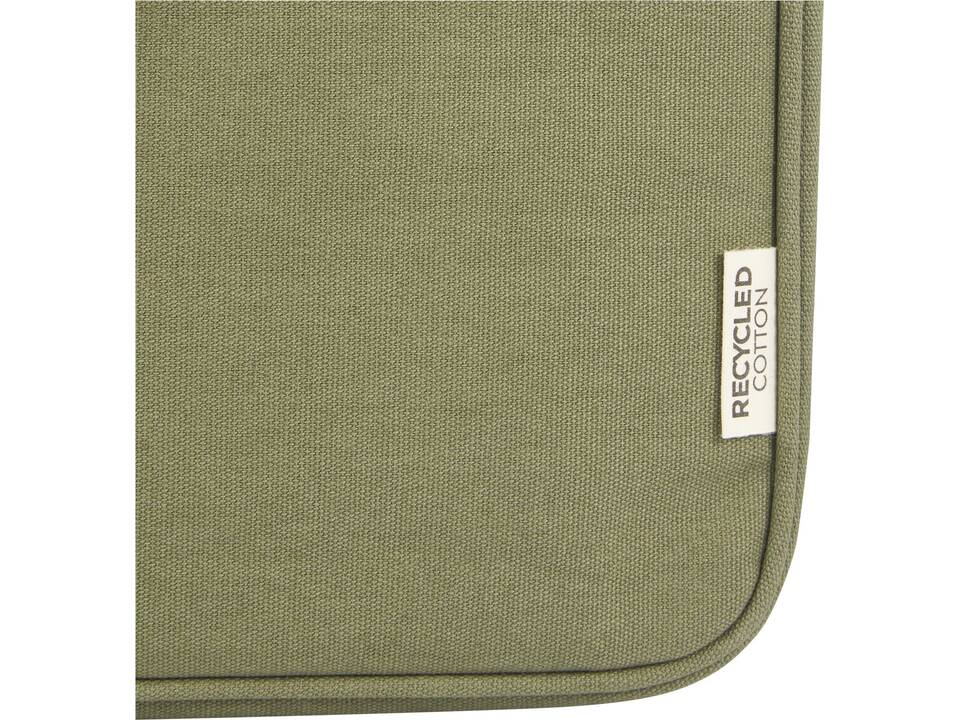 Housse pour ordinateur portable Joey de 2 L en toile recyclée GRS 14 pouces 11