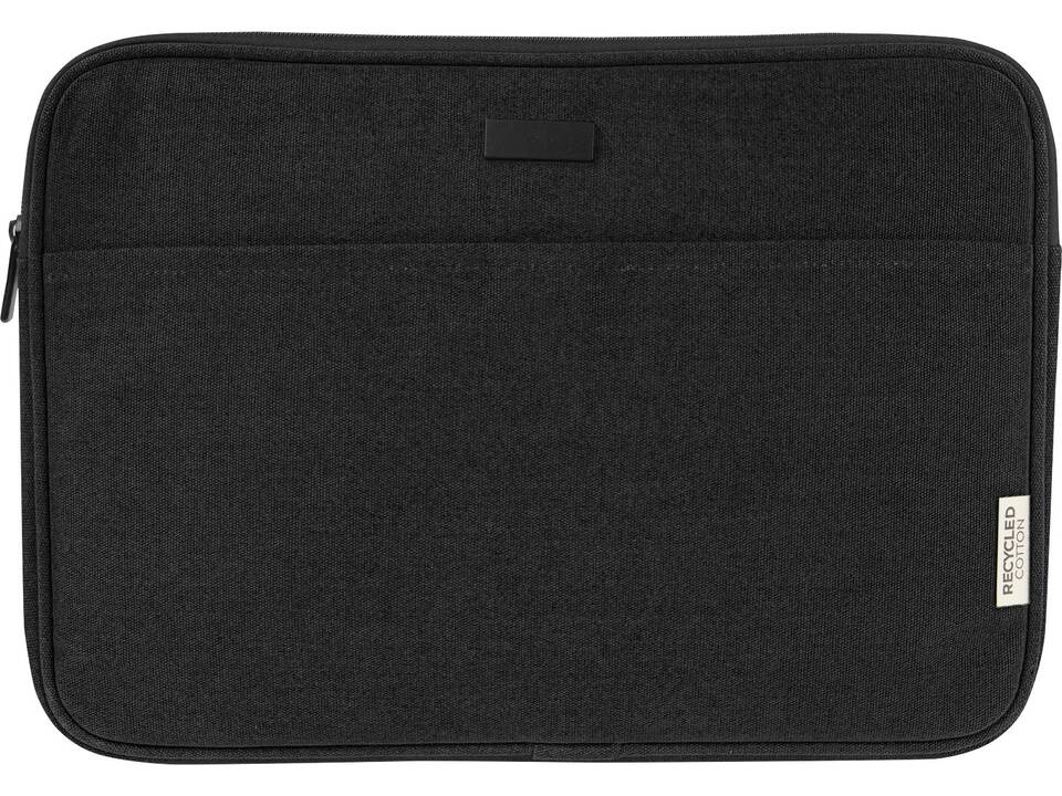 Housse pour ordinateur portable Joey de 2 L en toile recyclée GRS 14 pouces 19