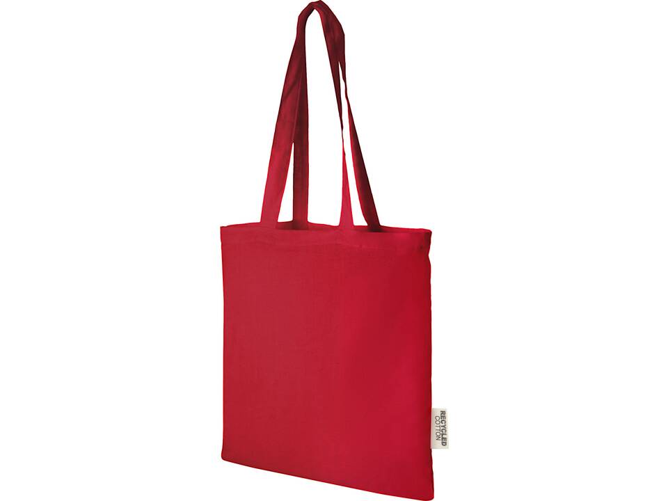 Sac shopping Madras en coton recyclé de 140 g/m2 de 7 L 8