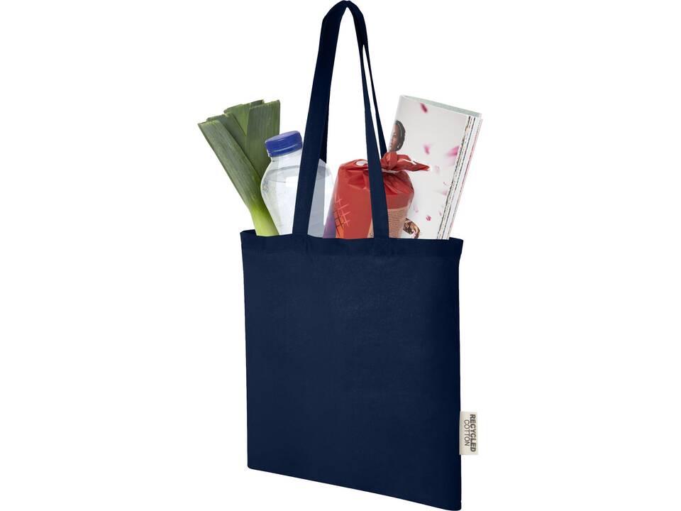 Sac shopping Madras en coton recyclé de 140 g/m2 de 7 L 18