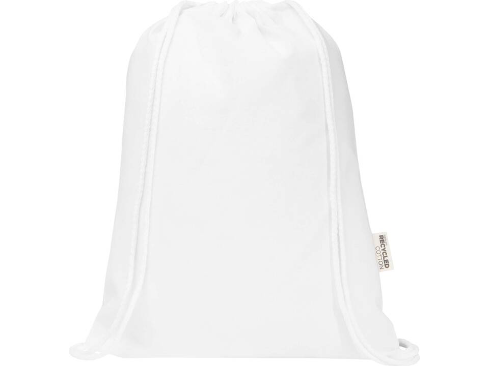 Sac de 5 L avec cordon Oregon Blend en coton recyclé 140 g/m² certifié GRS 2