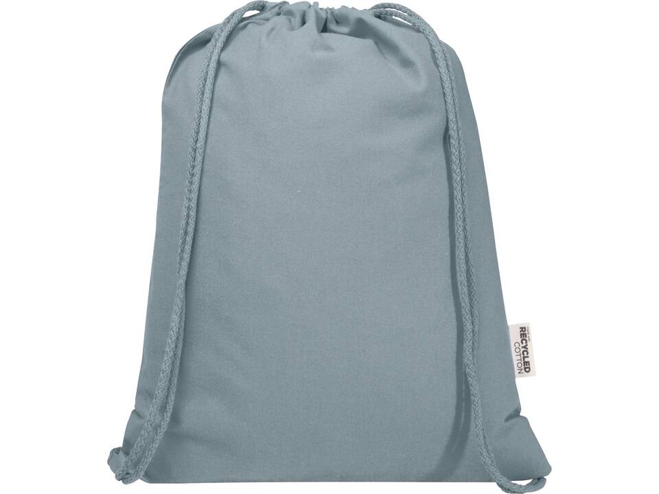 Sac de 5 L avec cordon Oregon Blend en coton recyclé 140 g/m² certifié GRS 22