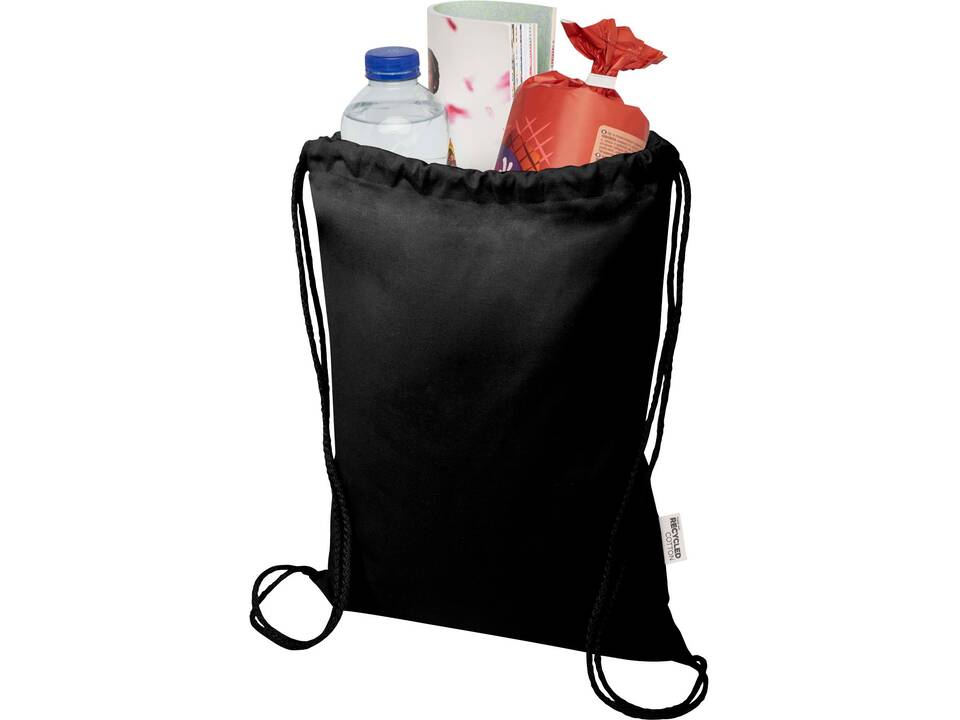Sac de 5 L avec cordon Oregon Blend en coton recyclé 140 g/m² certifié GRS 28