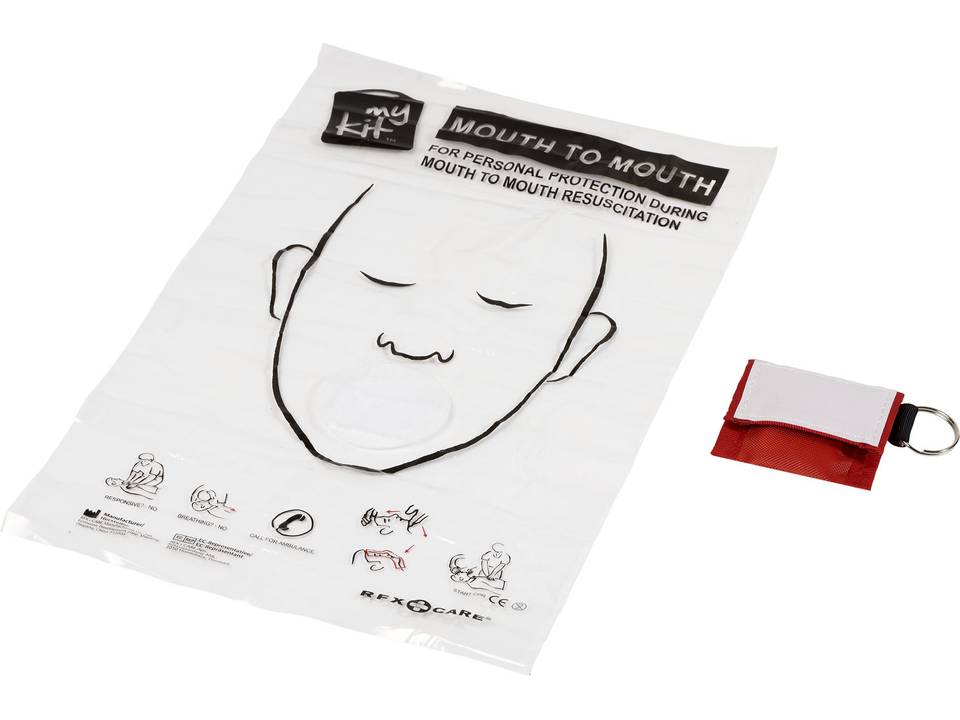 Protection pour bouche-à-bouche avec sa pochette polyester Henrik 6