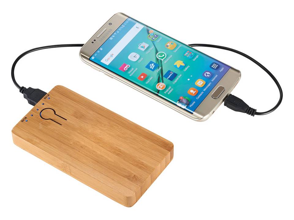 Bamboo powerbank 3