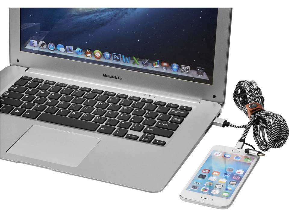 Câble de charge Paramount 3-en-1 en tissu 4